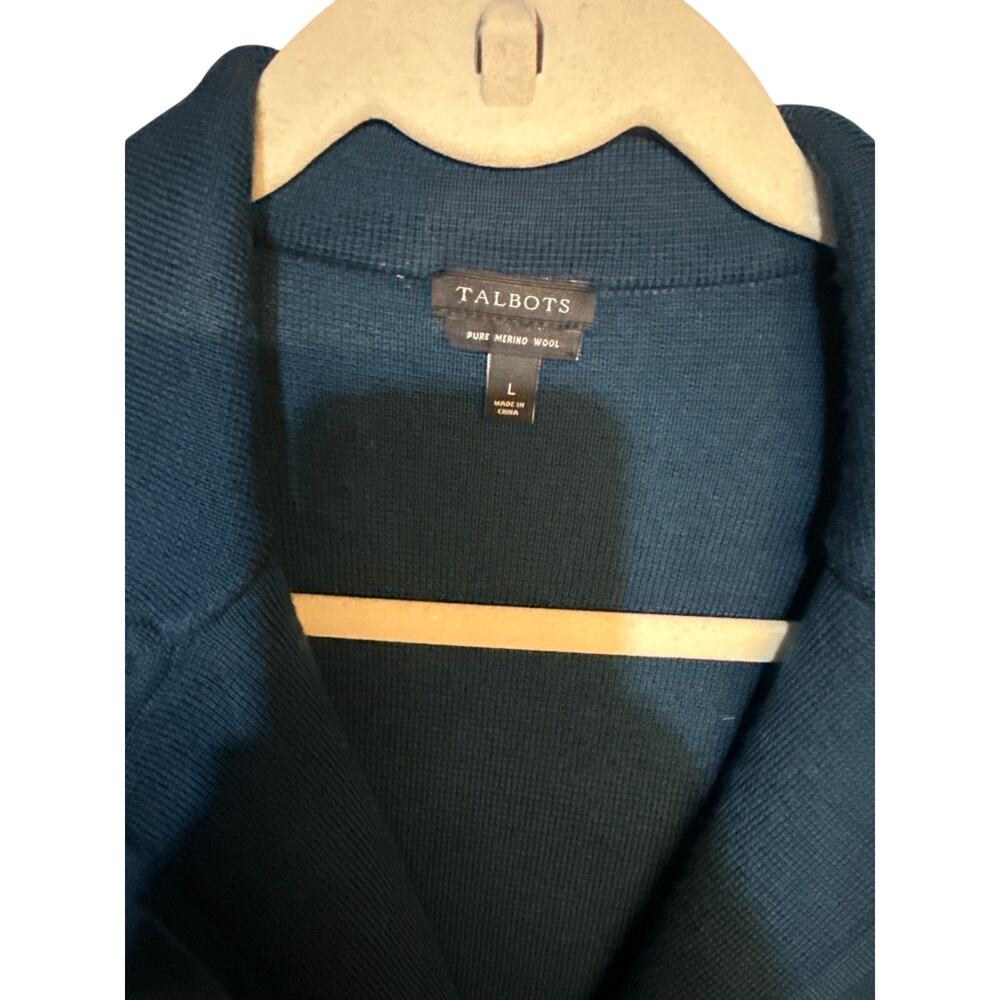 TALBOTS CARDIGAN SWEATER - size L LARGE - Picture 2 of 6